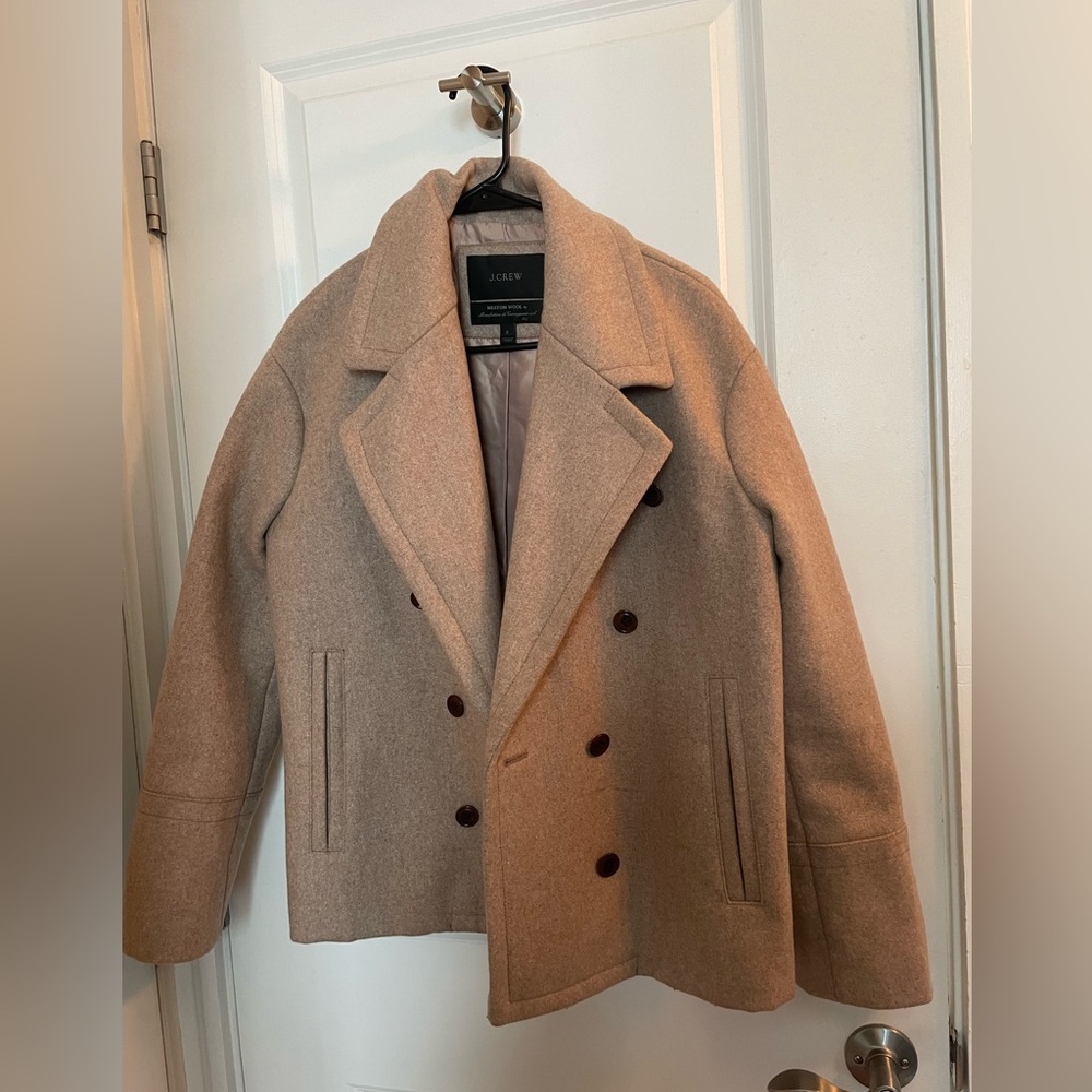 J crew melton wool coat